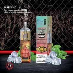 4LP42P110 RandM Tornado 10000 エアフローコントロールベープデバイス 1pc ミントメンソール - Tornado Vape Flavours