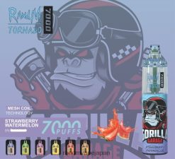 4LP42P178 RandM Tornado 7000 エアフローコントロールベープデバイス 1pc ストロベリースイカ - RandM Vape Sale