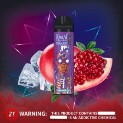 4LP42P246 RandM Tornado 8000 エアフローコントロールベープデバイス 1pc ザクロ氷 - RandM Vape Price