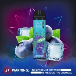 4LP42P248 RandM Tornado 8000 エアフローコントロールベープデバイス 1pc ブルーベリーアイス - RandM Vape Sale