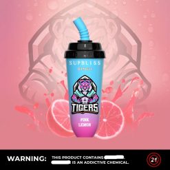 4LP42P260 RandM Supbliss Bingo 8000 VAPE ポッドデバイス 1 個 ピンクレモン - Tornado Vape Flavours