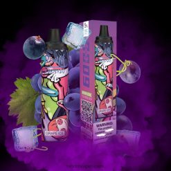 4LP42P284 RandM Tornado 6000 エアフローコントロールベイプポッドデバイス 1pc ぶどう氷 - RandM Tornado Tokyo