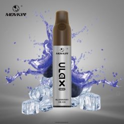 4LP42P59 RandM Movkin Ulax 6800 (セラミックコイル) 充電式使い捨てベイプポッドデバイス 氷上のブルーベリー - RandM Flavors