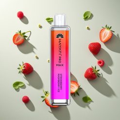 Hayati Pro Max 4000パフ ストロベリーレッドラズベリーアイス 1400mAh