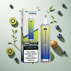 Hayati Pro Max 4000パフ ブルーベリーキウイ リチャージャブルバッテリー