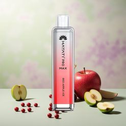 Hayati Pro Max 4000パフ 赤りんごアイス リチャージャブルバッテリー