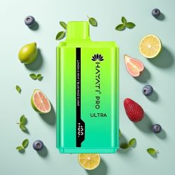 Hayati Pro Ultra 15000パフ レモン＆ミント ブルーラズ＆ミント