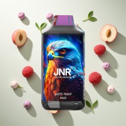 JNR Falcon 16000パフ 白桃ラズベリー スマートLEDディスプレイ
