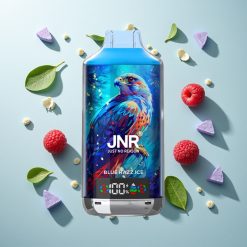 JNR Falcon X 18000 Puffs ブルーレズアイス デジタルディスプレイ