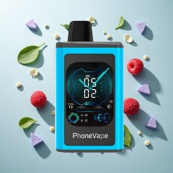 JNR PhoneVape 30000パフ ブルーレズアイス フルディスプレイスクリーン