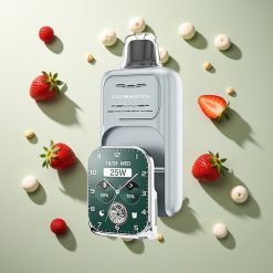 JNR VapeWatch 30000パフ ストロベリーアイス デュアルメッシュコイル