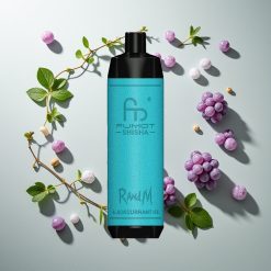 RandM Fumot Shisha 10000パフ ブラックカラントアイス タイプCポート