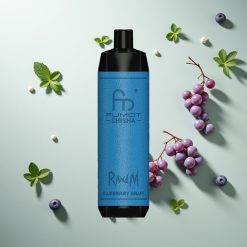 RandM Fumot Shisha 10000パフ ブルーベリーグレープ 0.6ohmメッシュコイル
