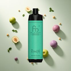 RandM Fumot Shisha 10000パフ ホワイトフラッシュ タイプCポート