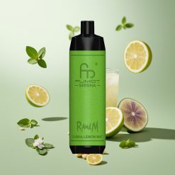 RandM Fumot Shisha 10000パフ レモンミント 18ml