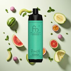 RandM Fumot Shisha 10000パフス スイカハニーデューパッションフルーツミント LEDインジケーター