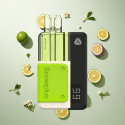 Snowplus Swift 15000パフ レモンライム リユーザブルバッテリー 交換可能2+10mlリフィルセット デュアルメッシュ