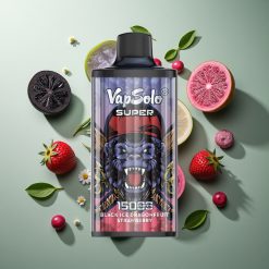 Vapsolo Super 15000パフ ブラックアイスドラゴンフルーツストロベリー
