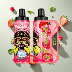 VapSolo VIKING 12000パフ ストロベリーラズベリーアイス 22ml